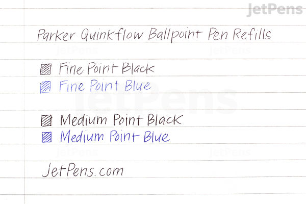 Parker QuinkFlow Refill per penne a sfera, Punta media, Inchiostro nero Parker QuinkFlow Refill per penne a sfera, Punta media, Inchiostro nero