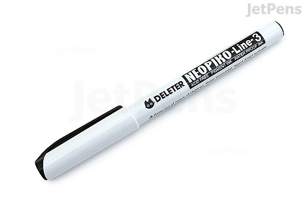 Deleter Neopiko Line Pen - Brush - Black Ink | JetPens