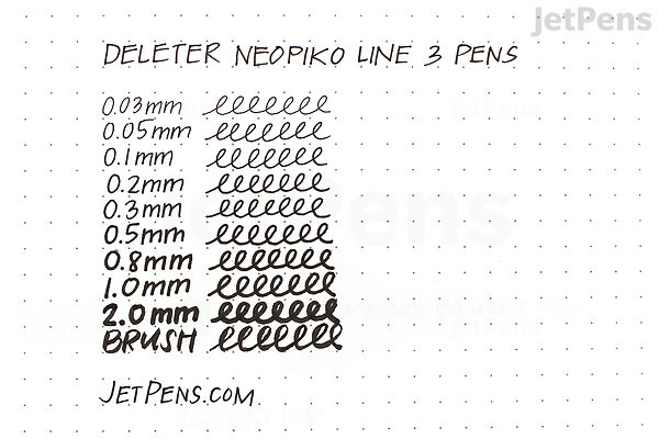 Deleter Neopiko Line White Pen, 0.5mm