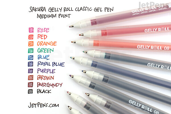 Sakura Gelly Roll Classic Gel Pen - Medium - 0.8 mm - Black #49 - SAKURA 37521