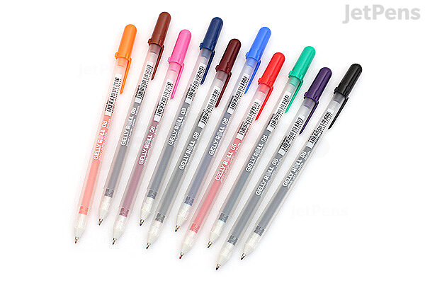 Japan Sakura Gelly Rolls pen Set with 3 tip sizes (0.5mm, 0.8mm