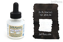 Dr. Ph. Martin's Pen-White Ink - 1 oz Bottle - DR PH MARTIN'S DR400035