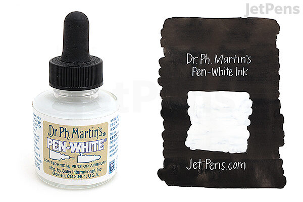 Dr Ph Martin S Pen White Ink 1 Oz Bottle Jetpens