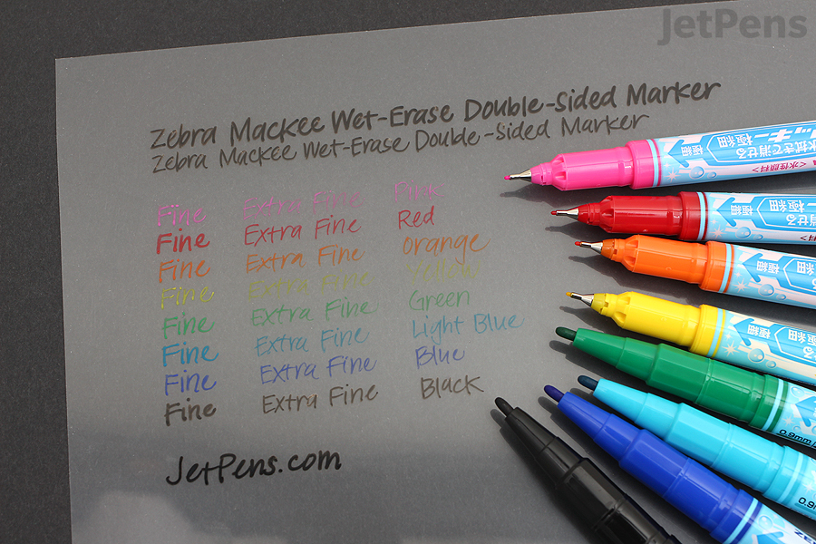 Zebra Mackee Wet-Erase Double-Sided Marker - Extra Fine