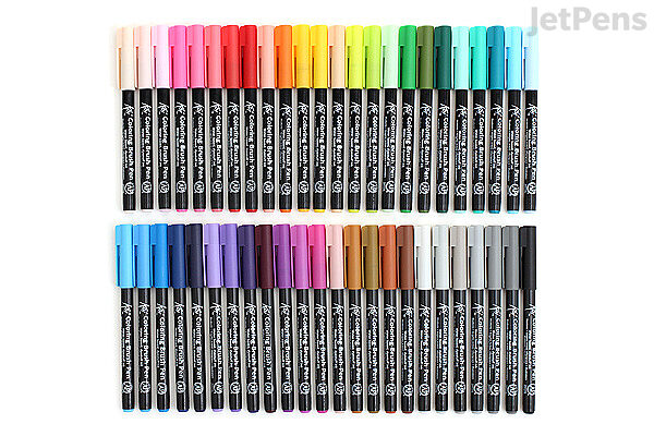 48-Color Koi Coloring Brush Set