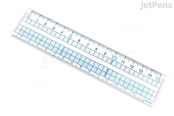 Raymay Easy to See Grid Ruler - 15 cm - RAYMAY AJH158