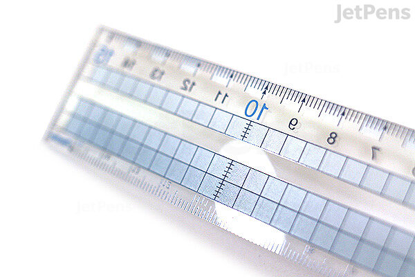 Raymay Easy to See Grid Ruler - 15 cm - RAYMAY AJH158