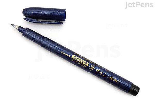 Zebra Disposable Brush Pen, Fine Tip