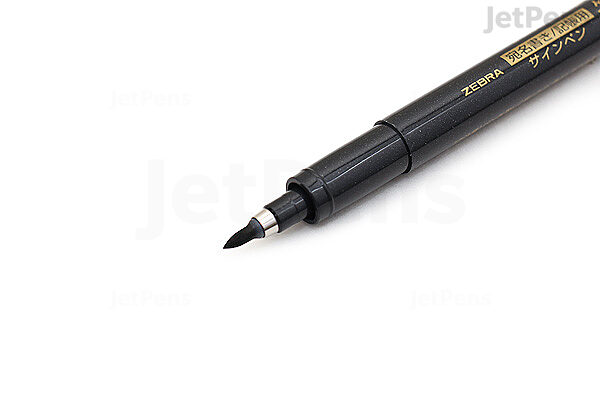Zebra Disposable Brush Pen, Medium Tip