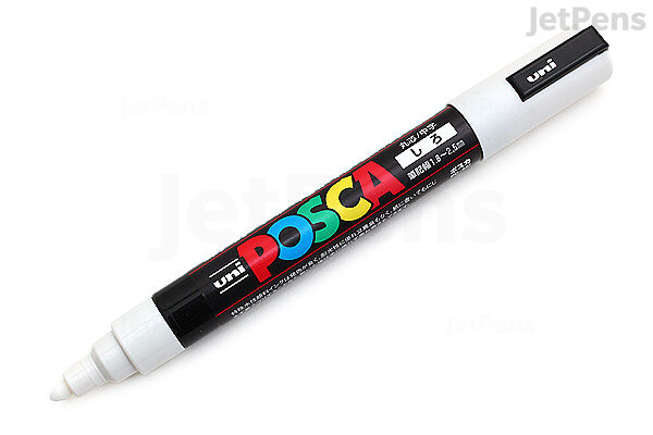 Toepassen behang Beschuldiging Uni Posca Paint Marker PC-5M - White - Medium Point | JetPens