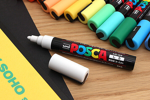 Uni Posca PC5MP.6 Water-Based Paint Marker, Medium Point, Pastel Green