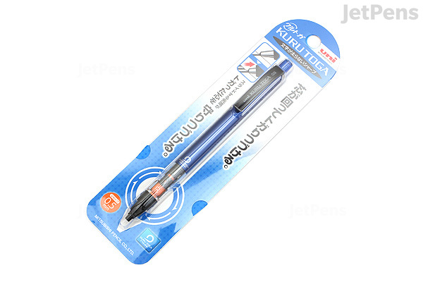 Uni Kuru Toga Mechanical Pencil - Pipe Slide - 0.5 mm - Blue - JetPens.com