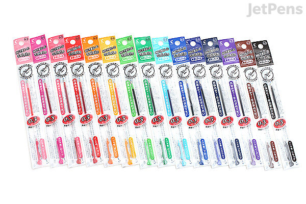 Pilot Hi Tec C Coleto Gel Multi Pen Refill 0 3 Mm 15 Color Bundle Jetpens