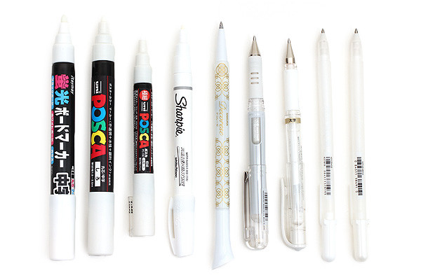 JetPens White Ink Pen Sampler - JetPens.com