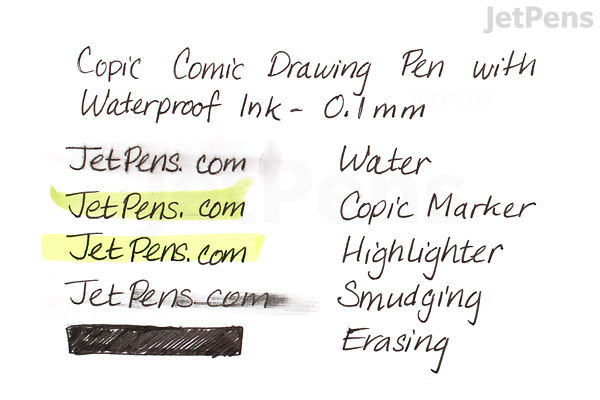 Comic Writing Pen Copic Comic Drawing Pen - 0.1 mm - Black | JetPens