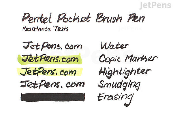  Pentel Portable Fude Brush Pen, Fude, Black Body, Medium  (XGFKP-A) : Office Products