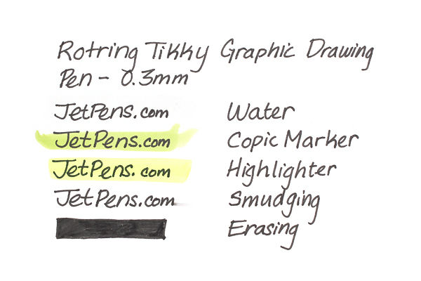 Rotring Tikky Graphic Drawing Pen - Pigment Ink - 0.3 mm - Black Ink ...
