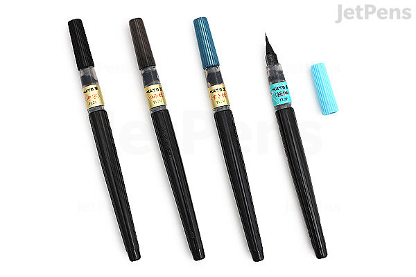 10 Sets Pentel Fude Brush Pen Cartridge Art Brush XFR-117 Steel