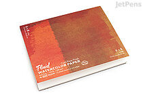 Global Art Fluid Watercolor Paper Easy-Block - Cold Press - 6" x 8" - GLOBAL ART 880068
