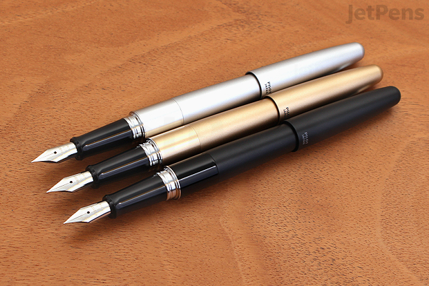 Fountain pens from the Pilot Metropolitan Standard Collection.