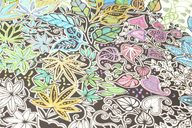 Use Metallic Gel Pens To Give Coloring Pages A Nice Sheen The Same Page Can