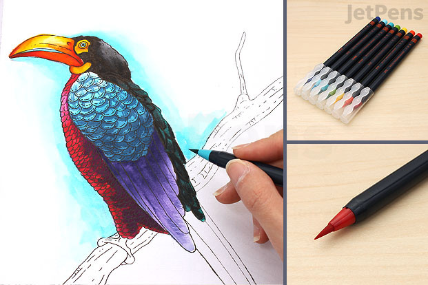 Akashiya Sai Watercolor Brush Pens