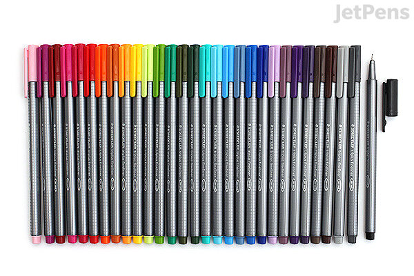 Staedtler Triplus Fineliner Pen - 0.3 mm - Pastel Colors - 6 Color Set - STAEDTLER 334 SB6CS1