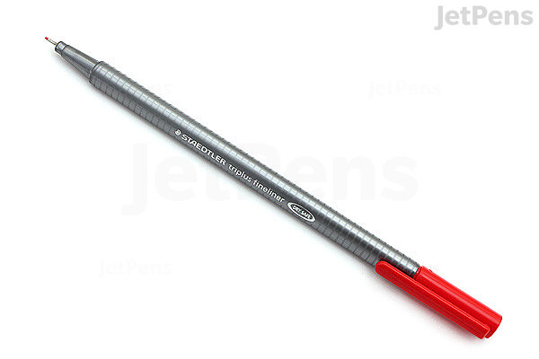 Staedtler Triplus Fineliner Porous Point Pen, Stick, Extra-Fine 0.3 mm,  Assorted Ink Colors, Silver Barrel, 42/Pack (334C4202)