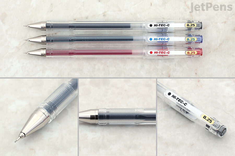 With a 0.25 mm tip, the Pilot Hi-Tec-C is one of the finest-tipped gel pens you can get.