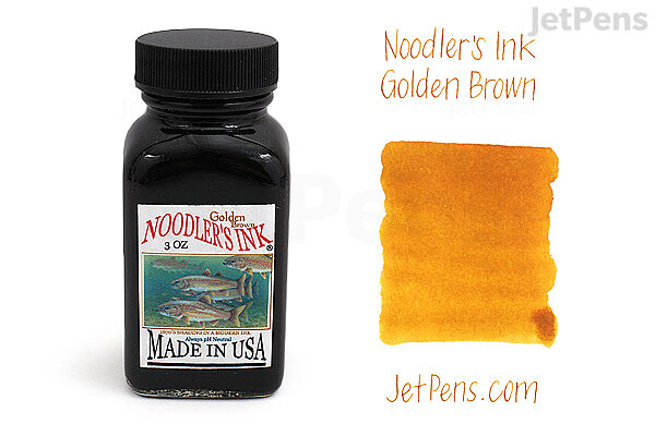 Noodlers Ink Golden Brown 3oz Ink Bottle Refill - Pen Boutique Ltd