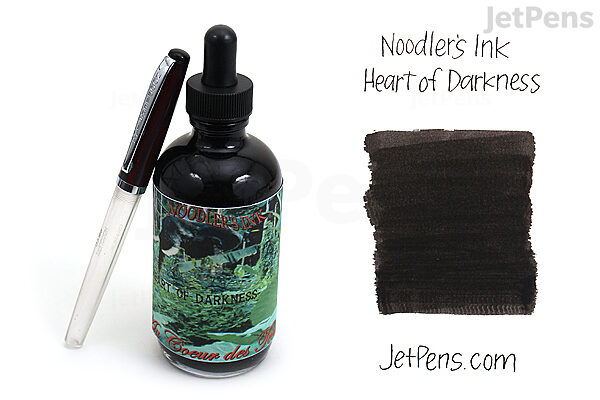 Noodler's Heart of Darkness Ink - 4.5 oz Bottle with Free Pen
