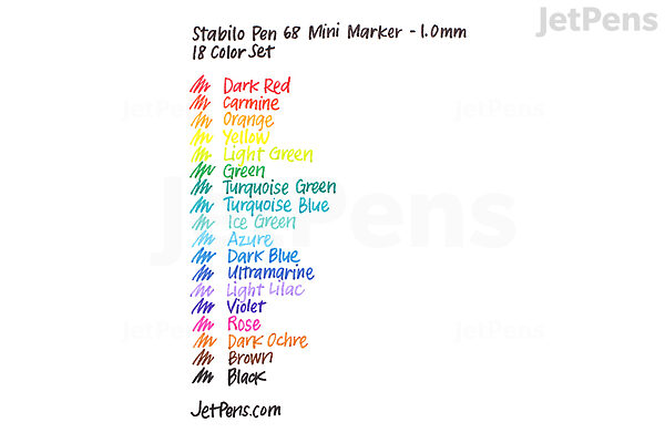  Stabilo Pen 68 Marker - 1.0 mm - Umber