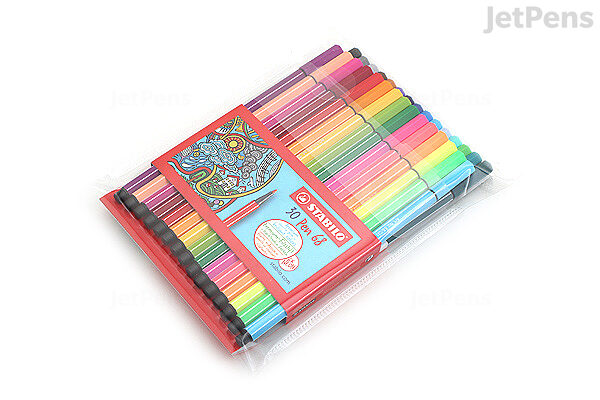 Stabilo Pen 68 Wallet, 6 - Color Set
