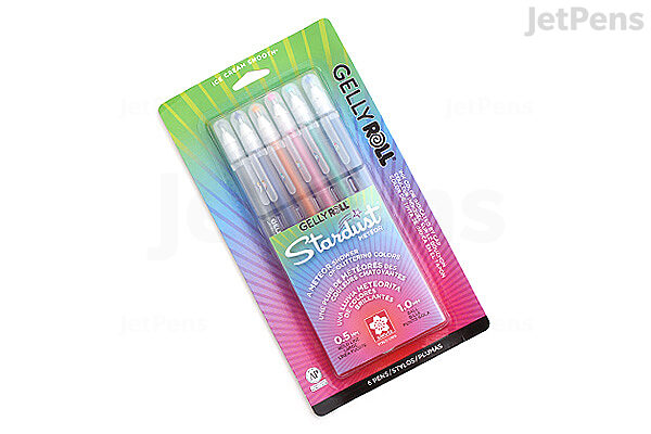 iets lof Oriënteren Sakura Gelly Roll Stardust Gel Pen - 1.0 mm - 6 Color Set - Meteor | JetPens