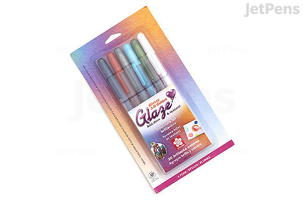 Sakura Gelly Roll Glaze Pen Set, 6-Colors 