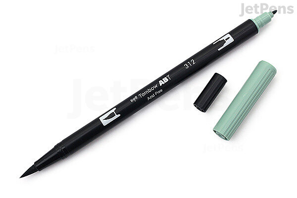 Tombow Abt 312 Dual Brush Pen - Holly Green