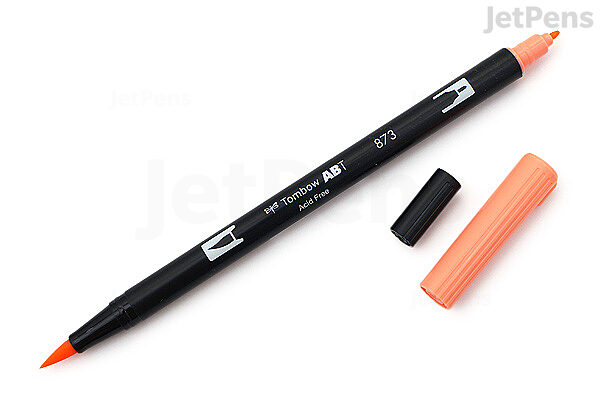 Tombow Dual Brush Pen - 873 - Coral - TOMBOW AB-T873