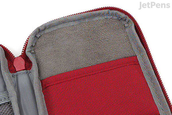 Smart Fit Single Zip Compact Pencil Case Red