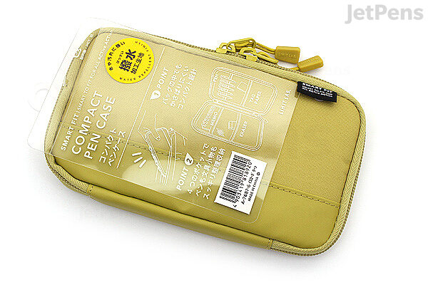 Lihit Lab Compact Pen Case Yellow Green A7687-6