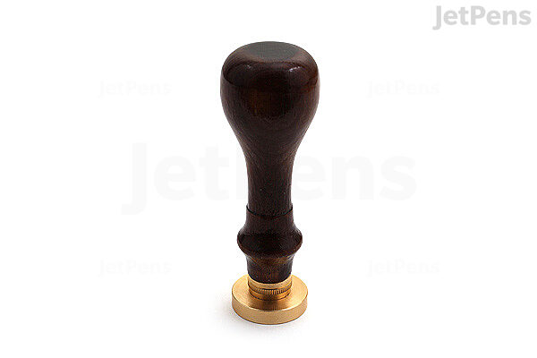 Brass Wax Seal Stamp with Lacquer Finish Elegant Design for