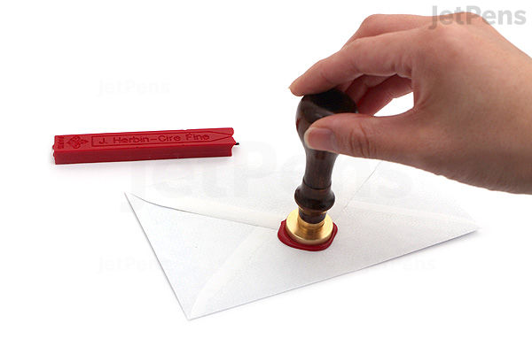 Herbin Brass Wax Seal - Script J | JetPens