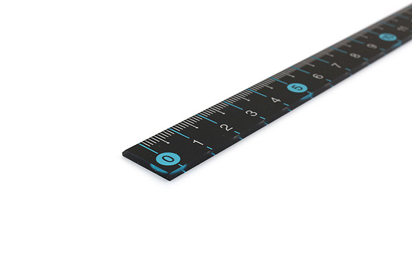 Raymay Slim Color Ruler - 15 cm - Blue - JetPens.com