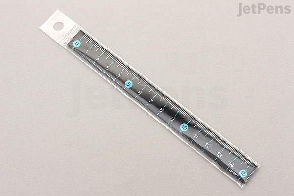 Raymay Slim Color Ruler - 15 cm - Blue | JetPens