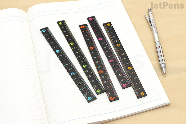 Raymay Slim Color Ruler - 15 cm - Blue | JetPens