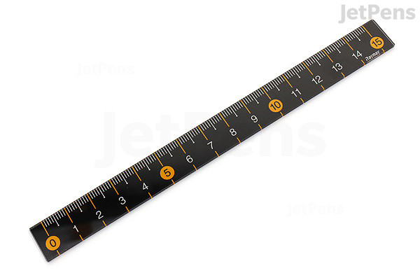 Raymay Slim Color Ruler - 15 cm - Yellow | JetPens