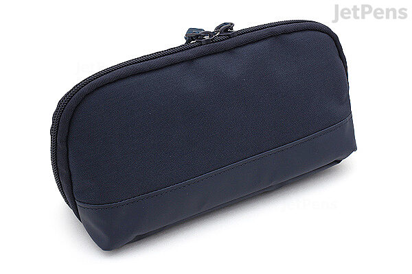 Smart Fit Oval Standing Pencil Case - Navy Blue