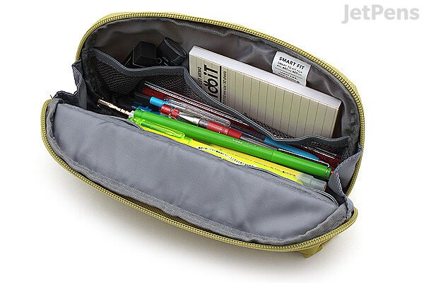 Lihit Lab Smart Fit ACTACT Stationery Compact Pen Case - Black (Green Tea  Set)