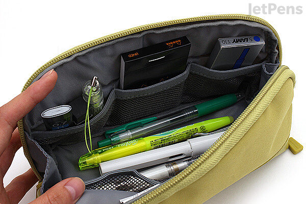 JetPens.com - Lihit Lab Smart Fit Double Pen Case - Small - Yellow