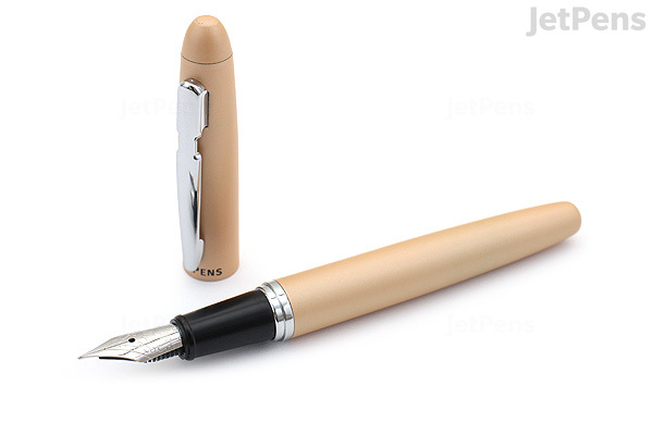 JetPens Mini Aluminum Fountain Pen - Gold - Extra Fine Nib - JetPens.com