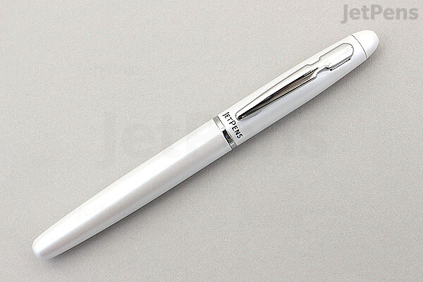 JetPens Mini Aluminum Fountain Pen - White - Extra Fine Nib